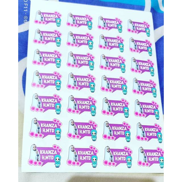 

STICKER NAMA ANAK, TEMA : FOTO ANAK + HIJAB