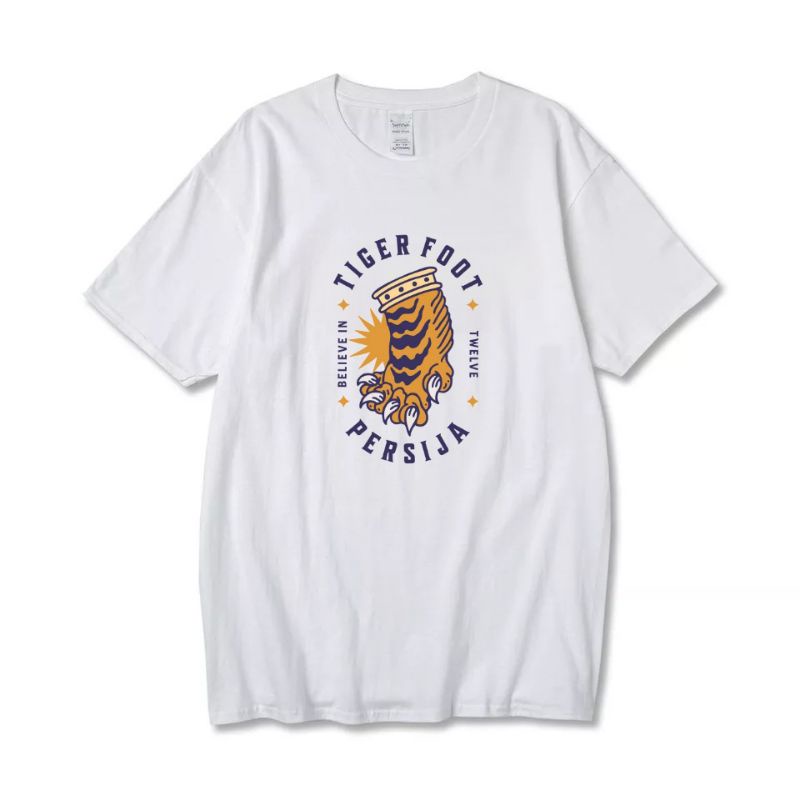 Kaos PERSIJA TIGER FOOT BELIEVE 12 Pria Wanita Custom Distro Polos