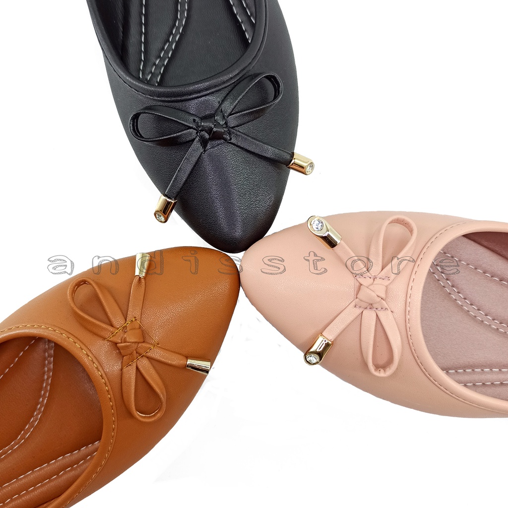 Sepatu Wanita Flat shoes Pita Andis AN 16