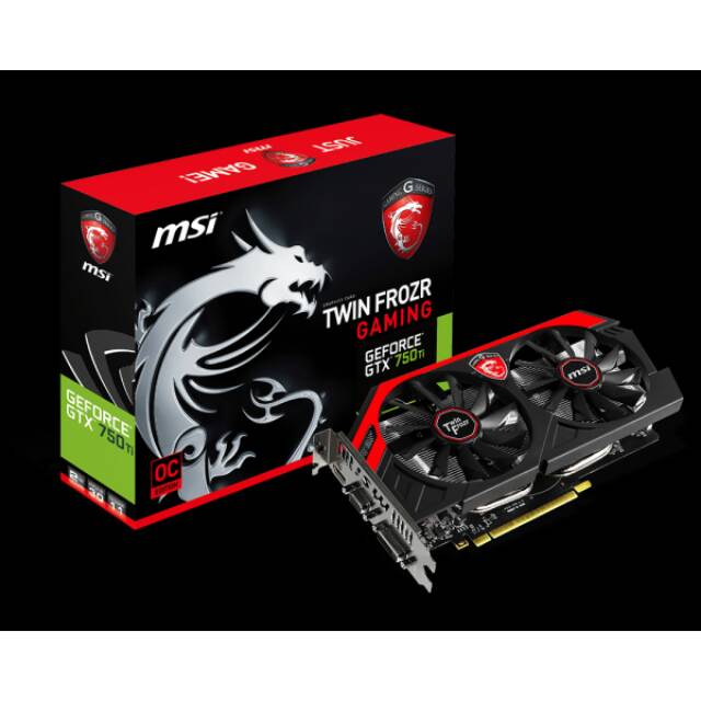 Second Vga Msi Gtx 750 Ti 2gd5 Oc Twin Frozr Shopee Indonesia