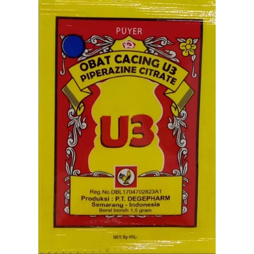 

JAMU JAGO - Puyer Obat Cacing / U3 {12 SACHET}