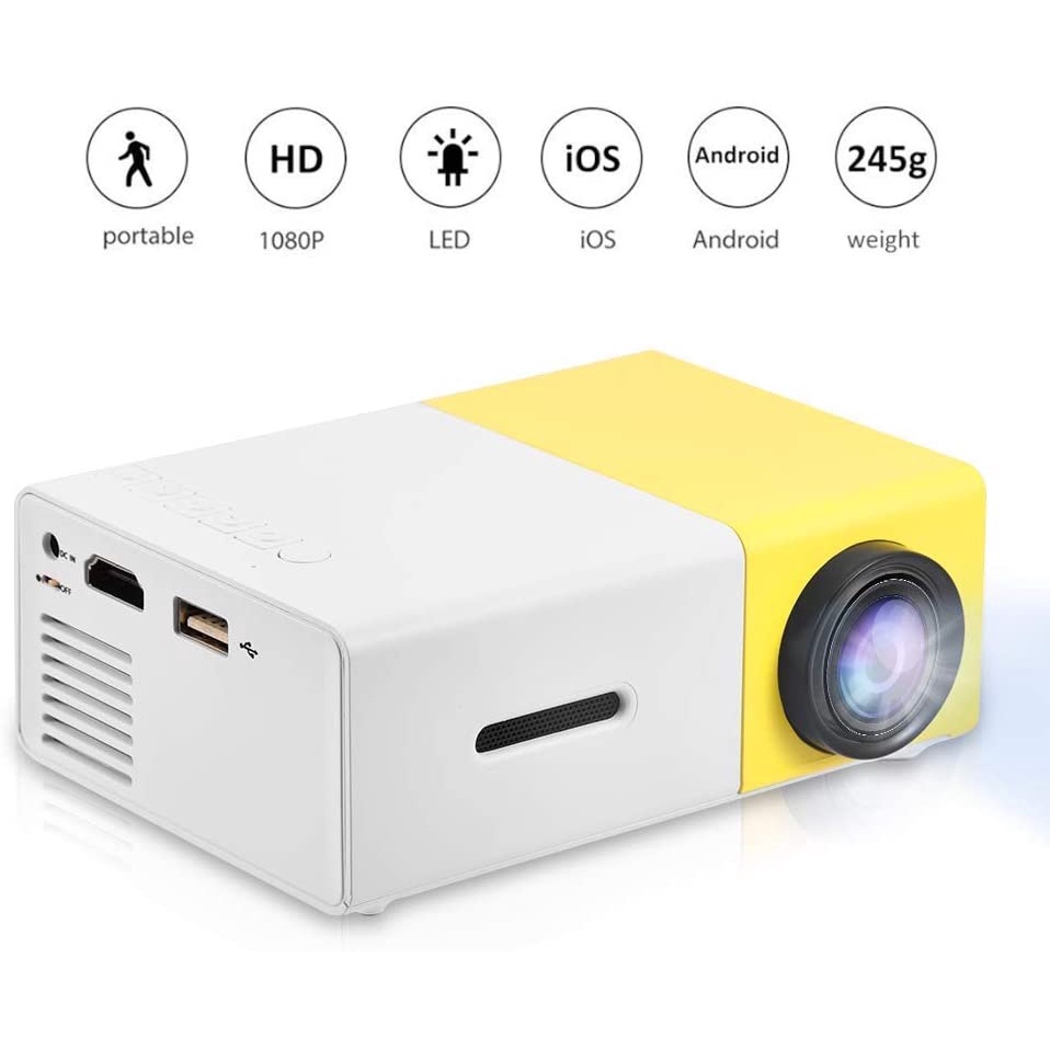 Mini Proyektor LED YG300 / YG-300 / YG 300 LCD Portable Projector Home