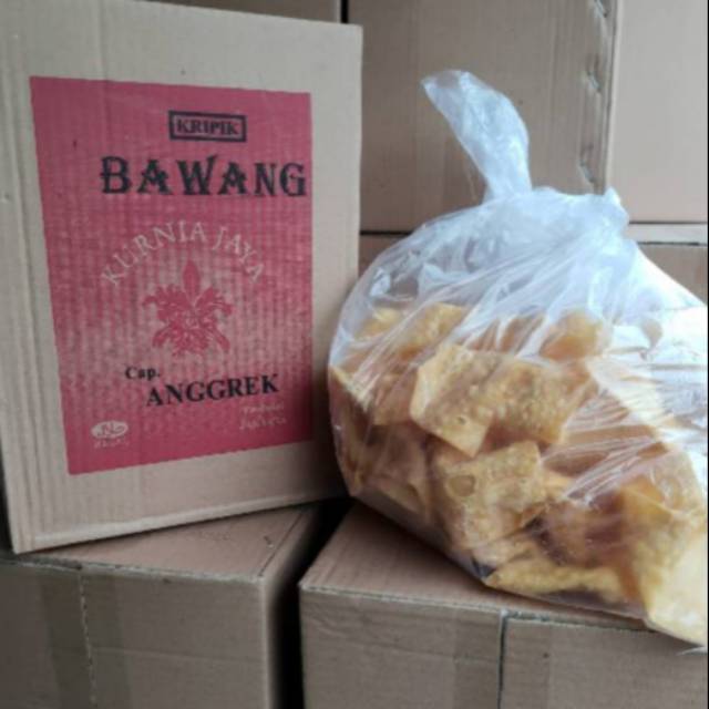 Keripik Bawang 1kg Cap Anggrek Kurnia Jaya