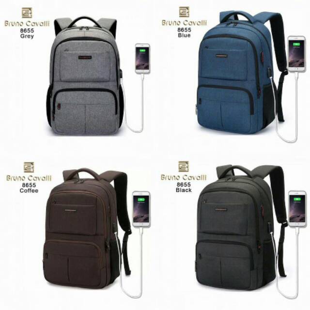 Tas Ransel Laptop Bruno cavalli 8655