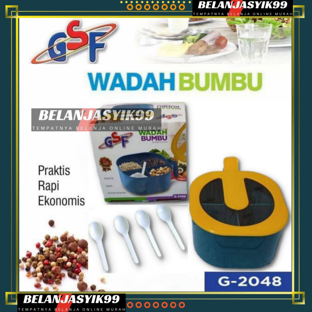 WADAH BUMBU  / WADAH BUMBU 4 IN 1 / WADAH BUMBU GSF / WADAH BUMBU GSF G-2408 / GSF 2408 / GSF 2048 / GSF G-2048 / G-2049 / GSF 2049 / GSF G 2049