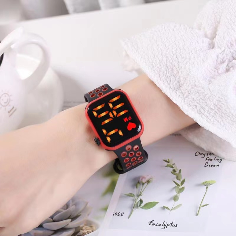 COD✅ Jam Tangan Digital Wanita Pria  Rubber Electronic Fashion Watch LED Import Baru   S1169