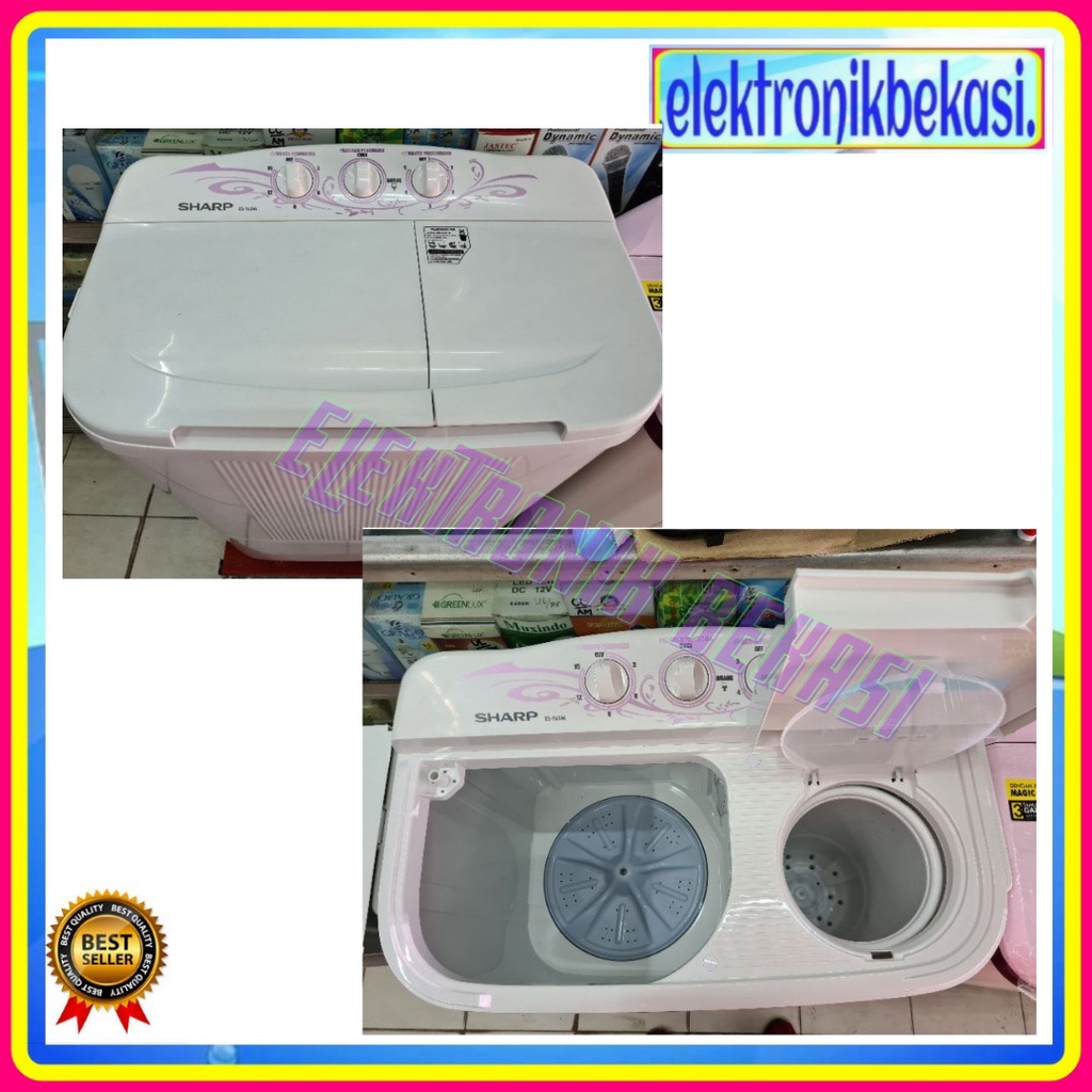 MESIN CUCI SHARP 70 MW / MESIN CUCI SHARP ES-T 70 MW / MESIN CUCI SHARP 6.5KG 2 TABUNG EST 70 MW