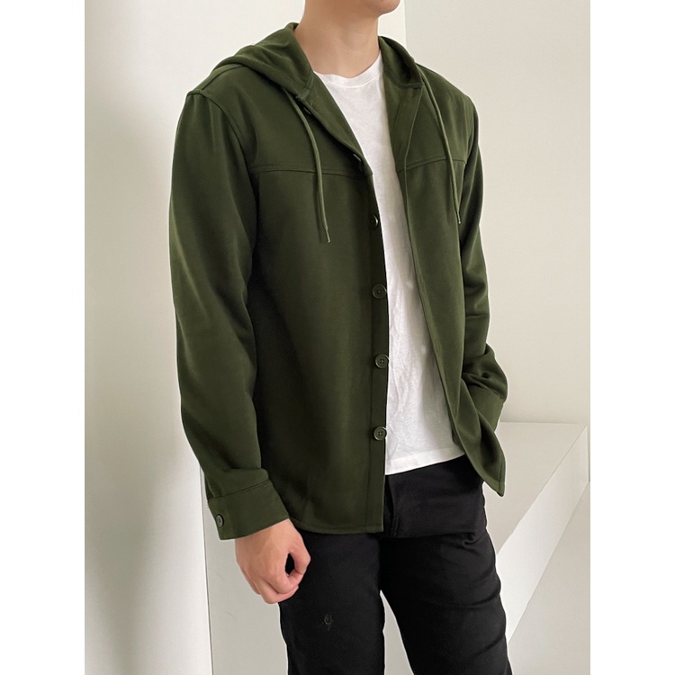 Kadaka MO-0101 Buttoned Hoodie Jacket Pria