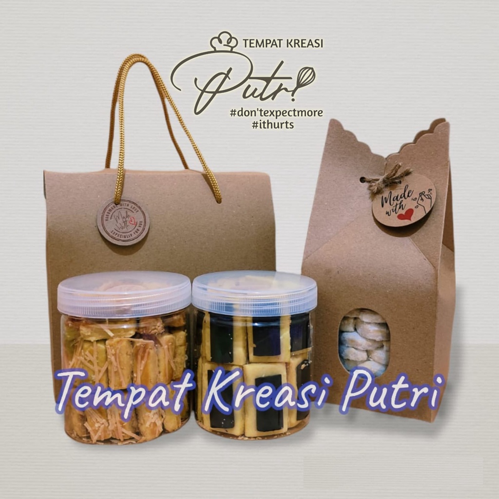 

Kue Kering Kastengel, putri salju, corn flake dan Choco Stick. Tempat Kreasi Putri