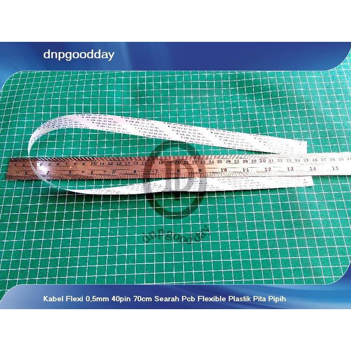 

Kabel Flexi 0,5Mm 40Pin 70Cm Searah Pcb Flexible Plastik Pita Pipih Dnpgood11 Kualitas Baik