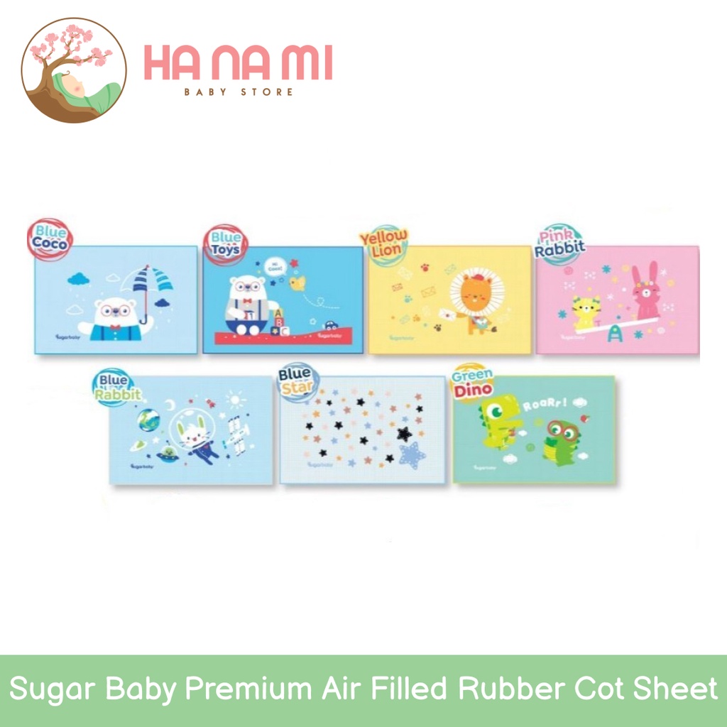 Sugar Baby Organic Healthy Premium Air Filled Rubber Cot Sheet SugarBaby