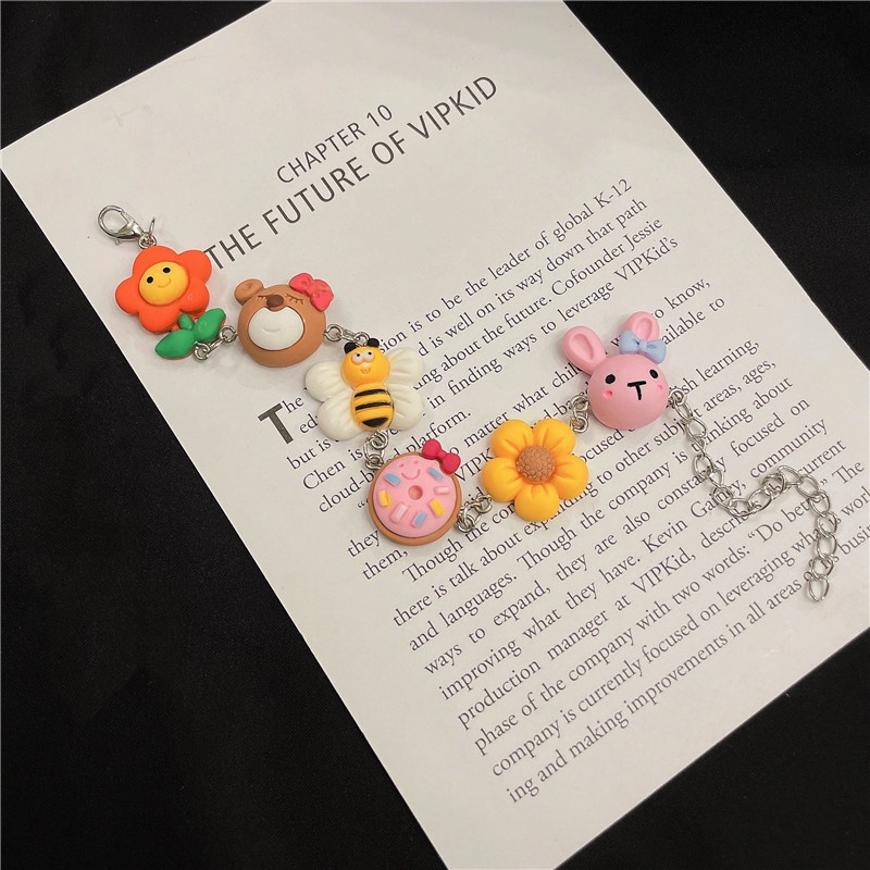 Cute Cartoon Bracelet Flower Bear Bee Bunny Stitching Bracelet