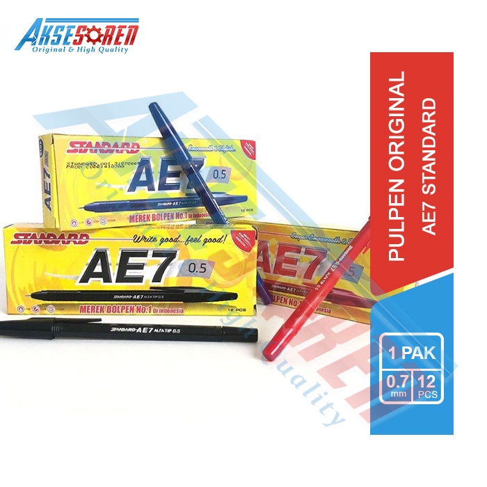 

Pulpen Standard [AE7 0.5/12 pcs] / Ballpoint Pena Pen Tinta [1 pack]