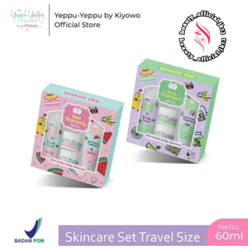 READY ‼️Yeppu-Yeppu By Kiyowo Skincare Travel Size Package BPOM