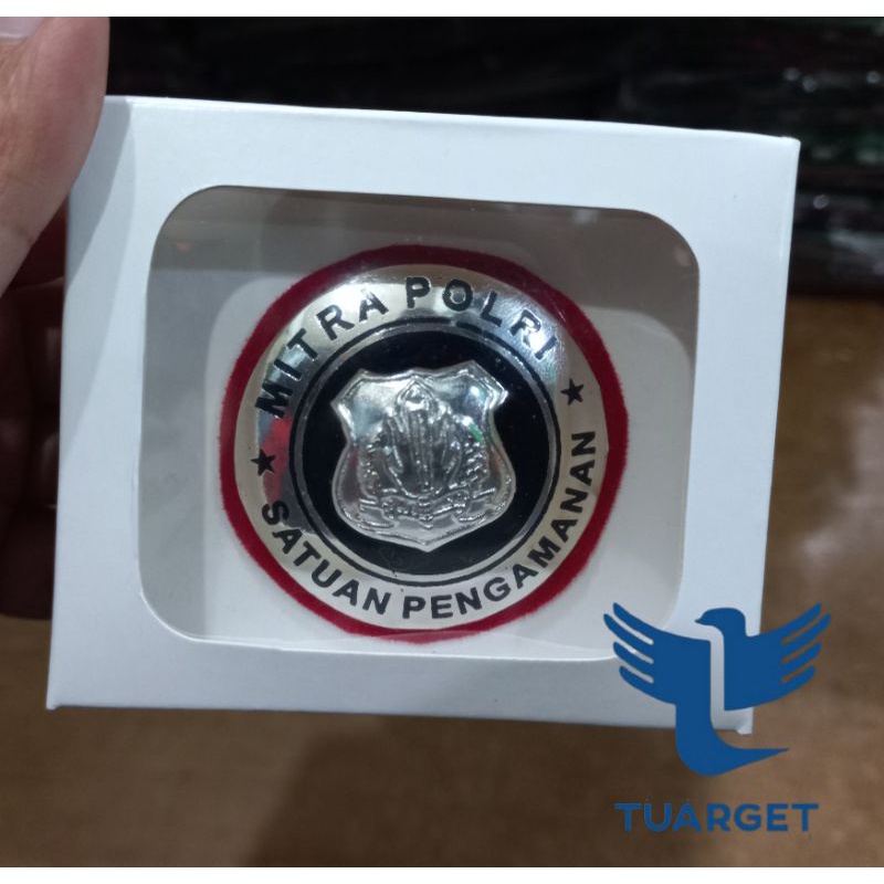Atribut Mitra Polri Putih Terbaru - Atribut Satpam