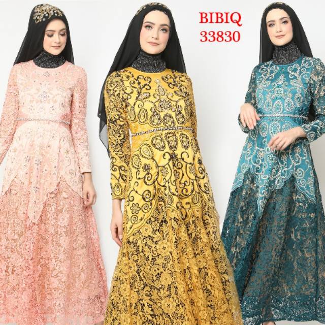 Bibiq 33830 Gamis Dress Muslim Fashion Muslim