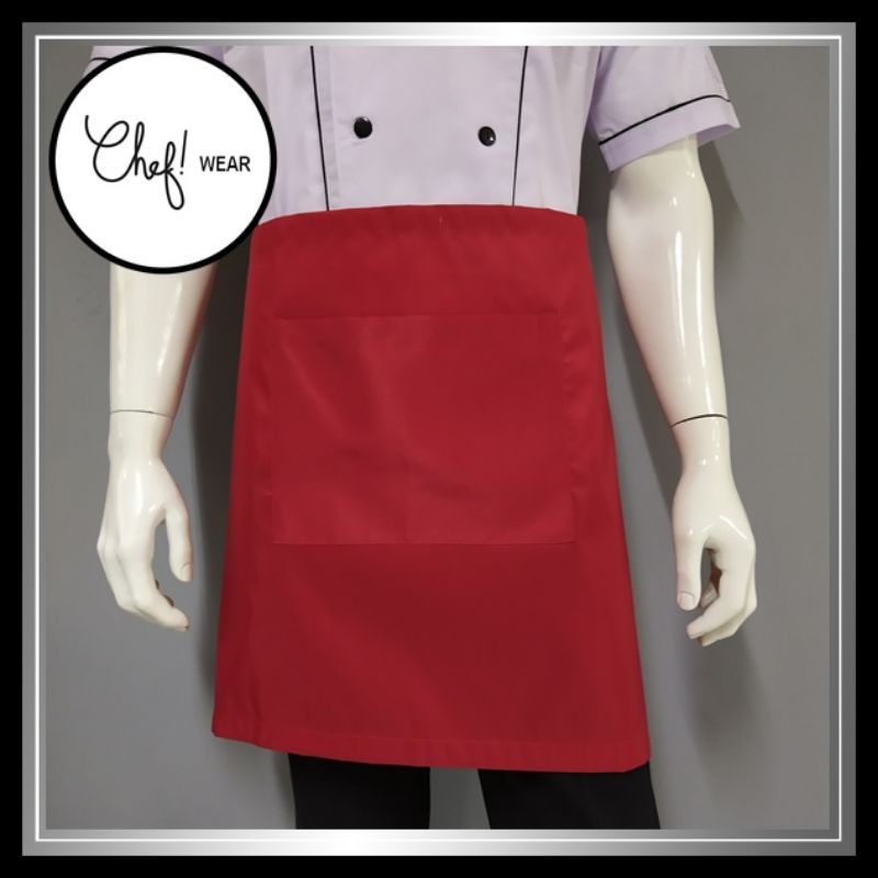 Chef Wear Apron / Celemek Pendek Waterproof A