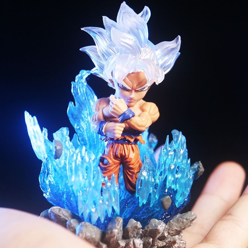 Mainan Action Figure Dragon ball Z Super Saiyan Broly Vegeta Son Goku Bahan PVC Dengan Led