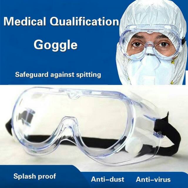 Safety goggle goggles glass impact kacamata APD medis kaca mata antifog anti embun antiembun medical