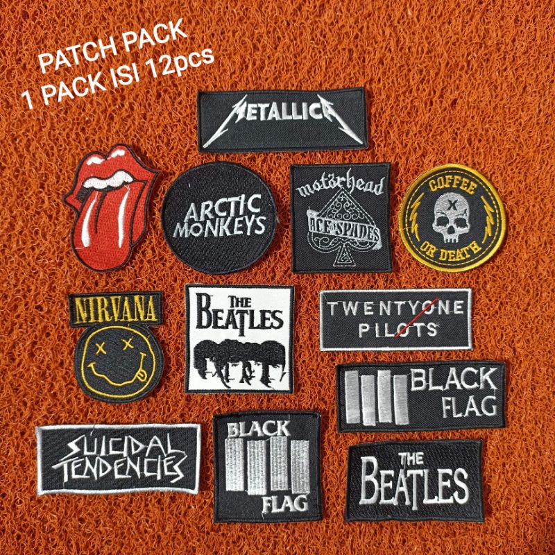 Patch bordir pack / Patchpack isi 12pcs Best Seller