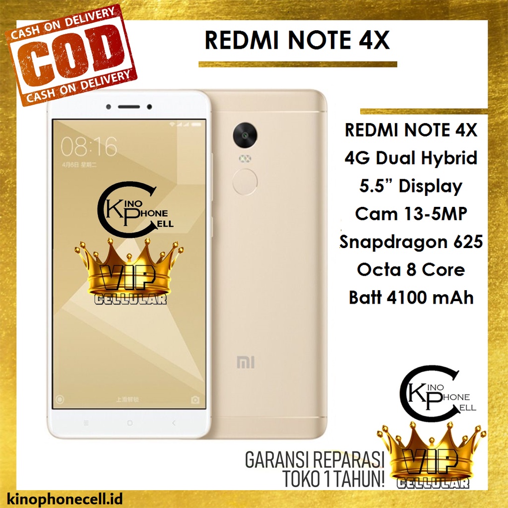 Handphone HP Redmi Note 4X Xiaomi Murah 16GB 32GB 64GB Redmi 4x &amp; Redminote 4 x Variant