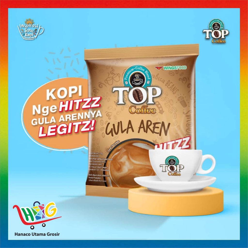 Top Coffee Gula Aren 15 x 22g [ 1 renceng ]