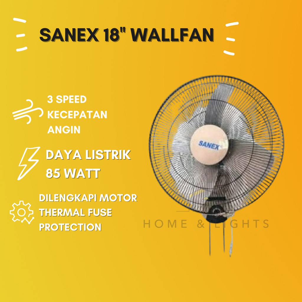 Kipas Angin Dinding Sanex Wall Fan 18&quot;