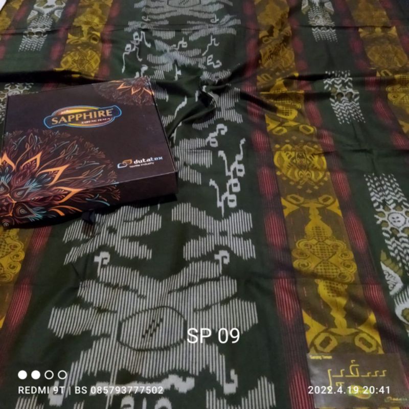 Sarung jacquard sapphire 210/sarung tenun