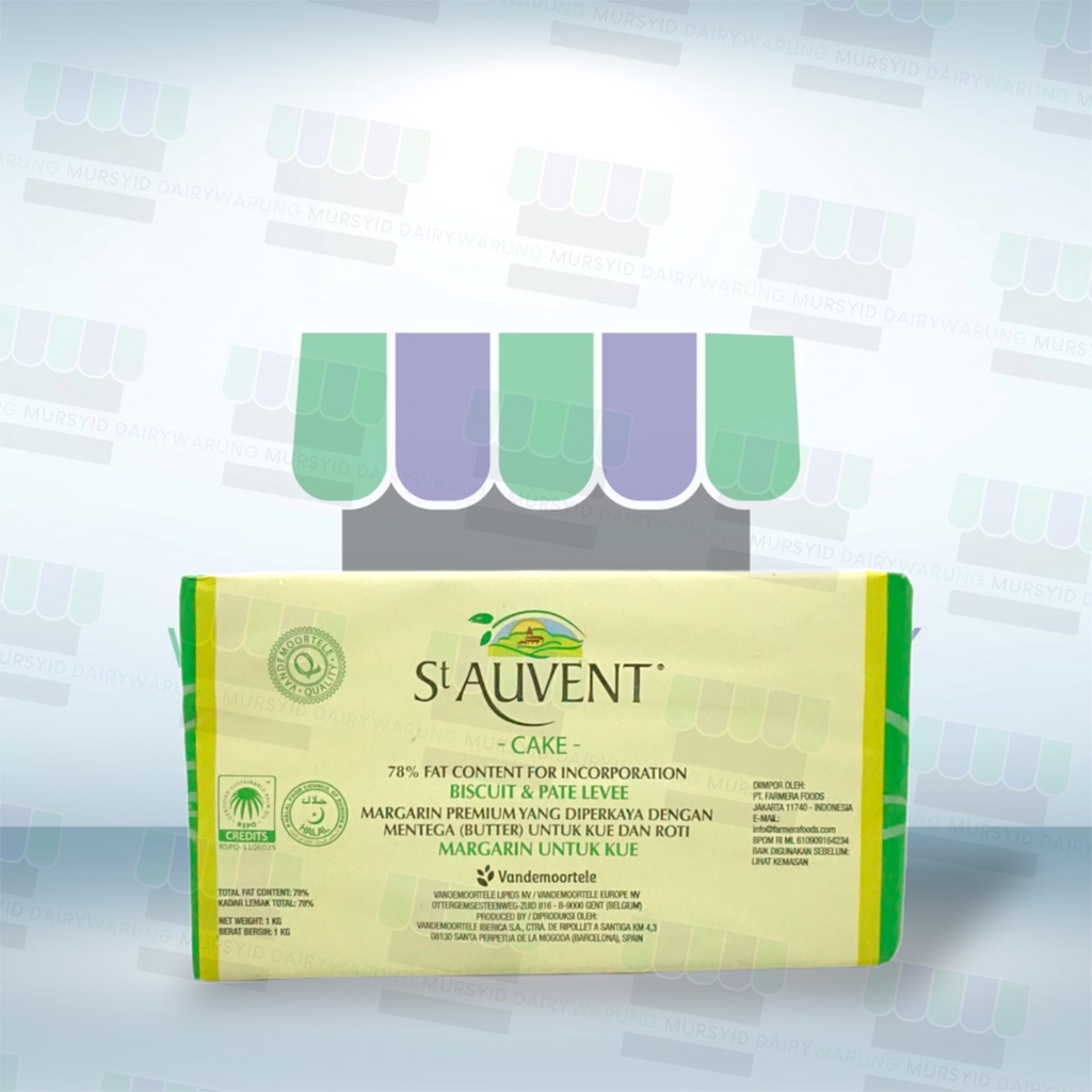 

Unsalted Butter St Auvent 1 Kg Import Dari Belgia