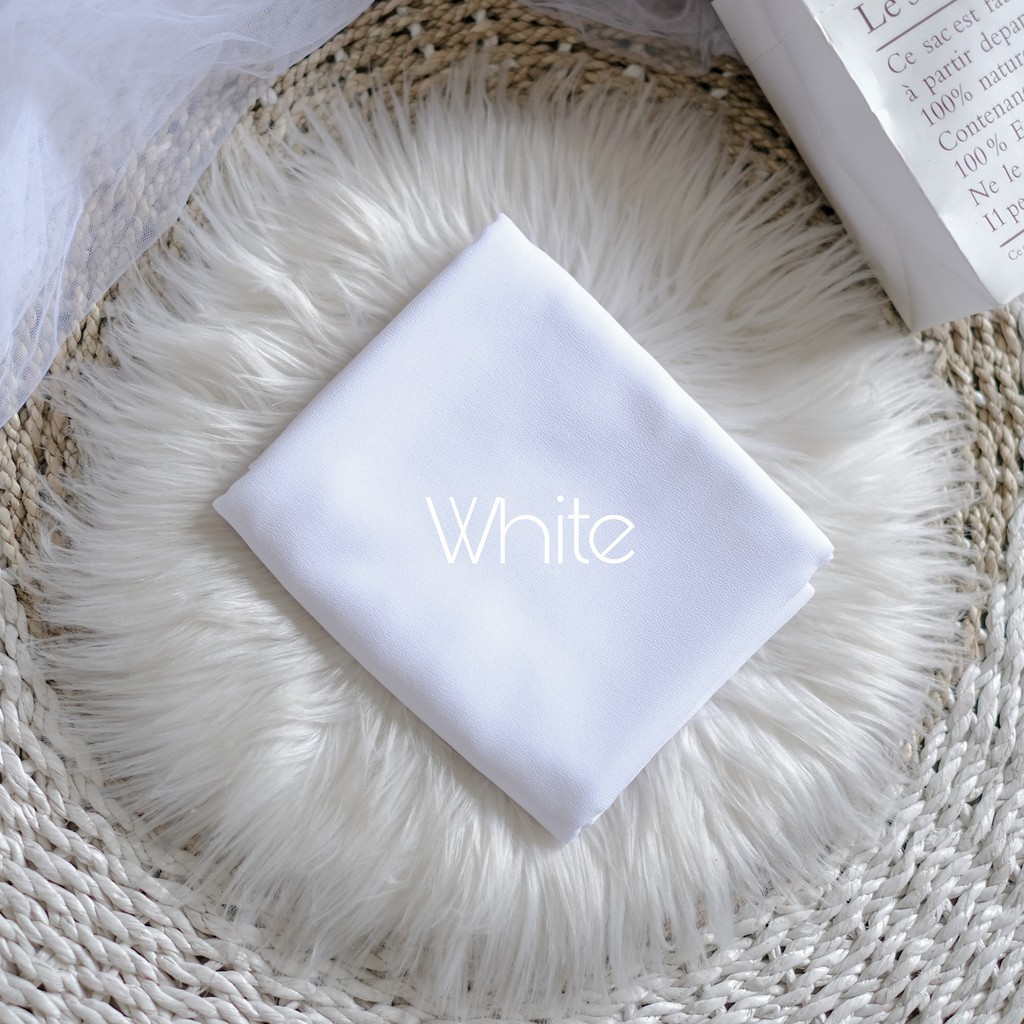 PASHMINA SQUARE CERUTY 180x75CM/PASHMINA BELLA SQUARE-WhiteSQUARE