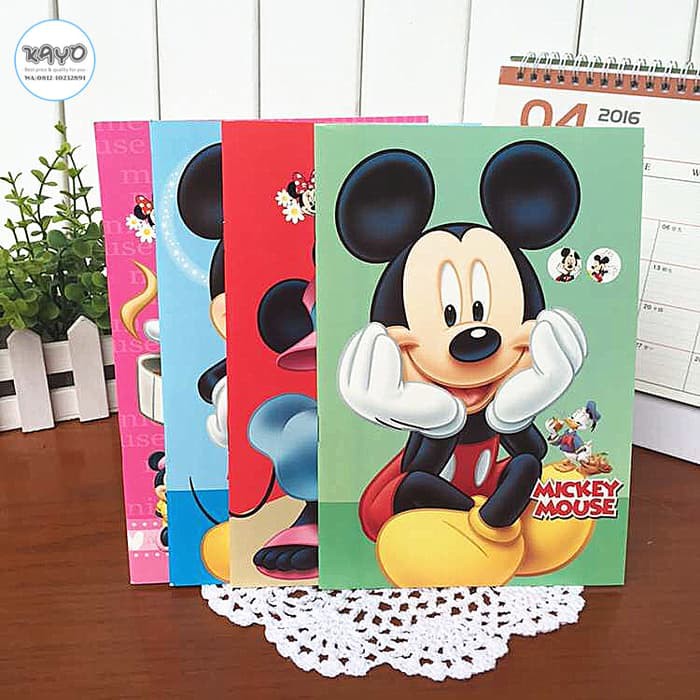 

BUKU TULIS MOTIF MINON, BUKU TULIS KOREA, BUKU TULIS MOTIF MICKEY