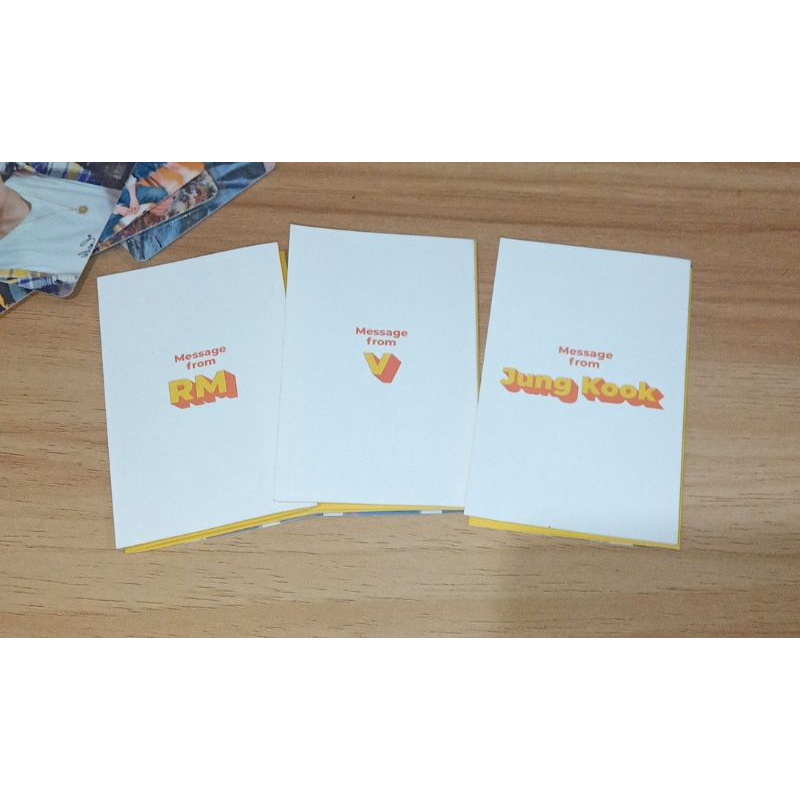 MESSAGE CARD BUTTER BTS OFFICIAL