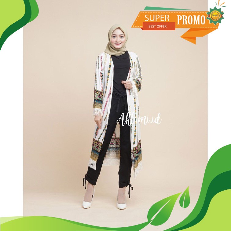 Ahlami- Outer Bohemian Cardigan Etnik Kekinian Long Outer Premium Long outer Bohemian Selebgram