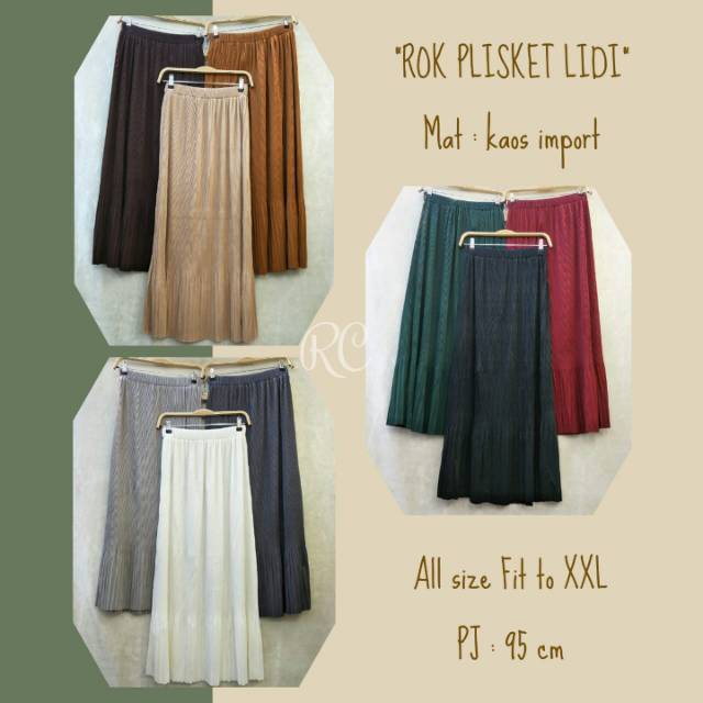 Rok bahan kaos import