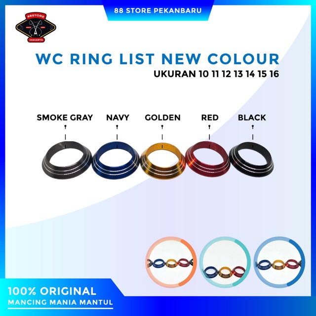 wc ring list 2 winding check variasi joran