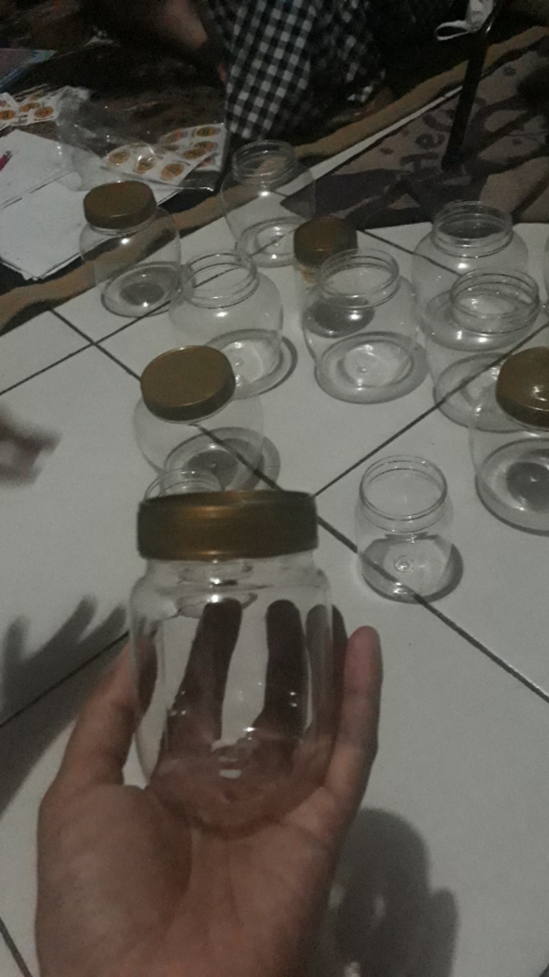 (paket 10 Pcs) Toples Sambal 200 Ml Bulat/toples Selai 200 Ml/toples Bumbu 200 Ml