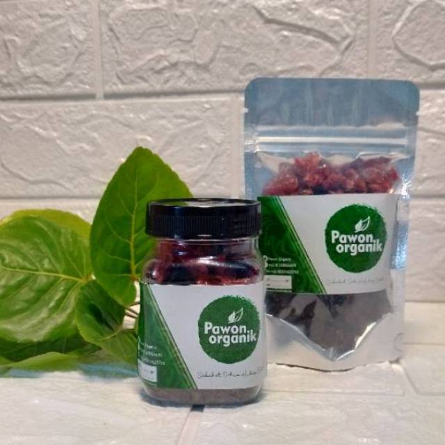 2in1 mix Dried Fruit in Jar Cranberry - Dark Raisin Kismis hitam 100gr 100 gr