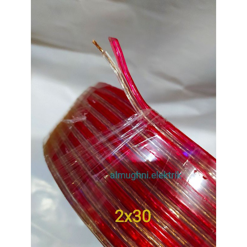 kabel listrik transparan kabel serabut body besar kabel audio kabel 2x30