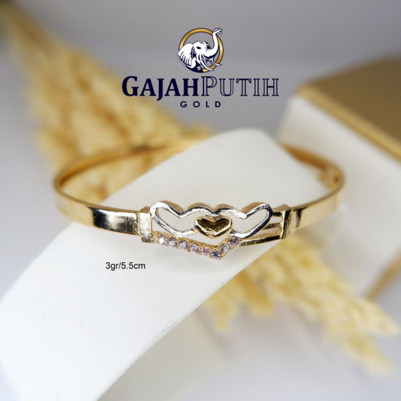 3gr Gelang Model Permata Love Emas Asli KodeO23055