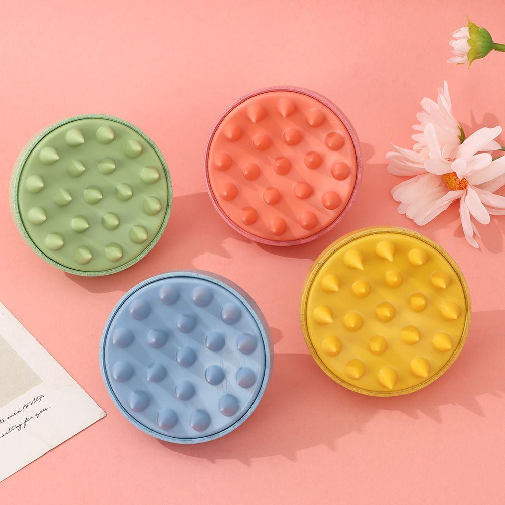 Solighter Shower Brush Spa Kulit Kepala Badan Kepala Silikon Anti Ketombe