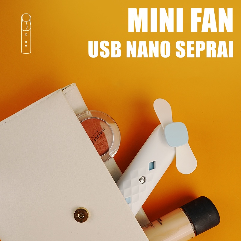 Kipas Angin Mini Portable Nano Spray 2 in 1 Usb Cas Genggam Bisa Di Isi Air Kipas Hydrating Multifungsi Handheld Nano Spray Fan