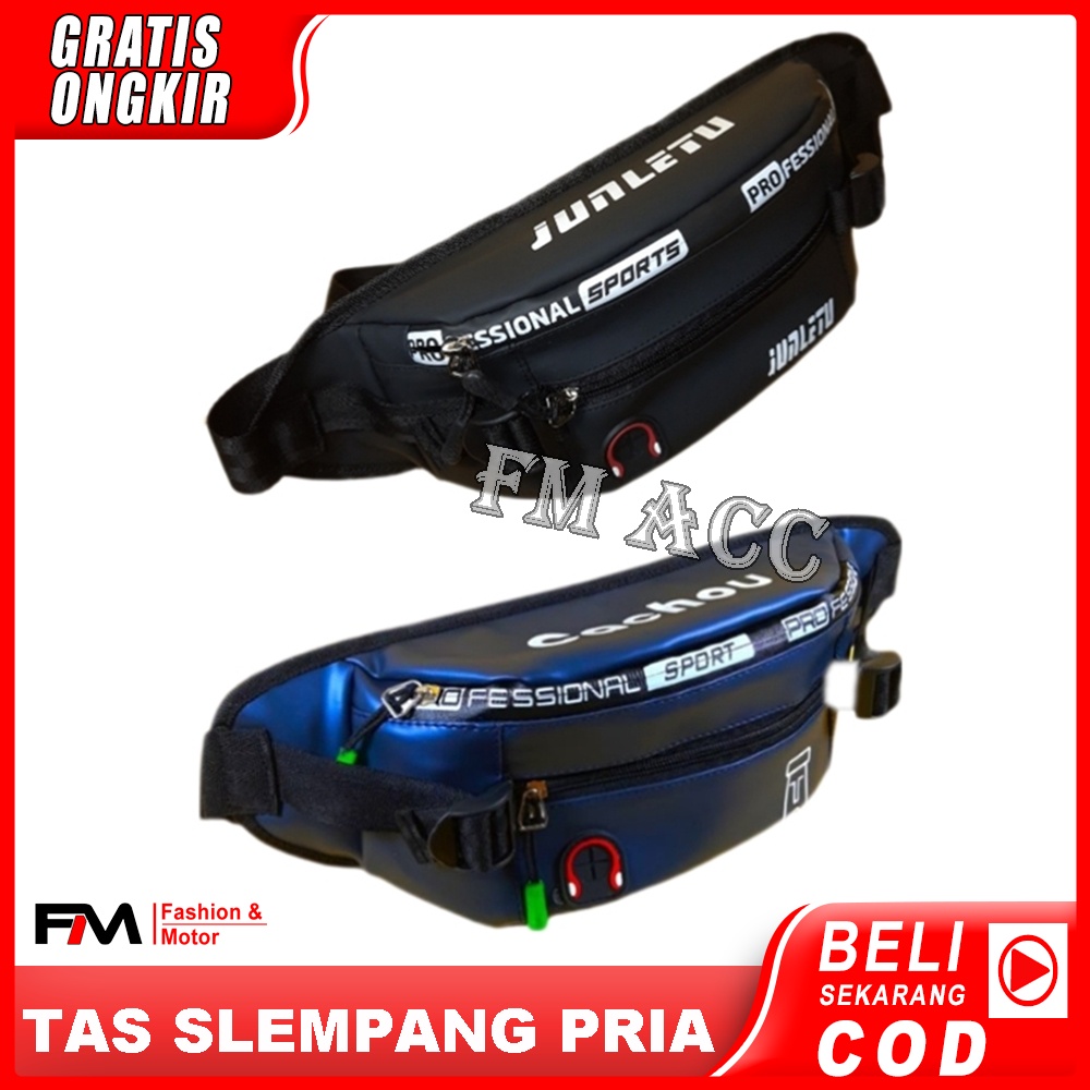 Waistbag Tas Selempang Waterproof Bahan Nilon Parasut Original Polo Prostar Tas Outdoor