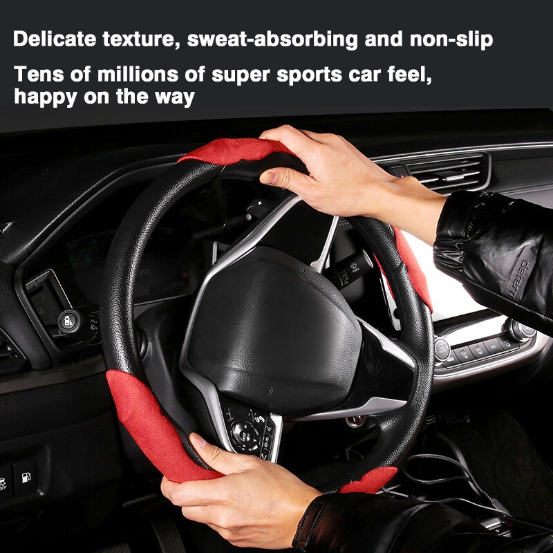 2pcs Cover Stir Mobil Bahan Suede Untuk Mazda CX30 CX8 CX3 CX9 CX5