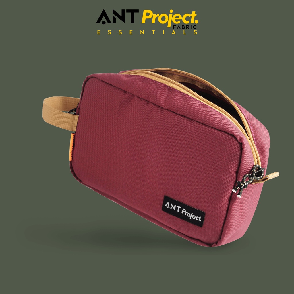 ANT PROJECT - Tas Handbag Pouch IRISH Maron - Tas Tangan Clucth Unisex