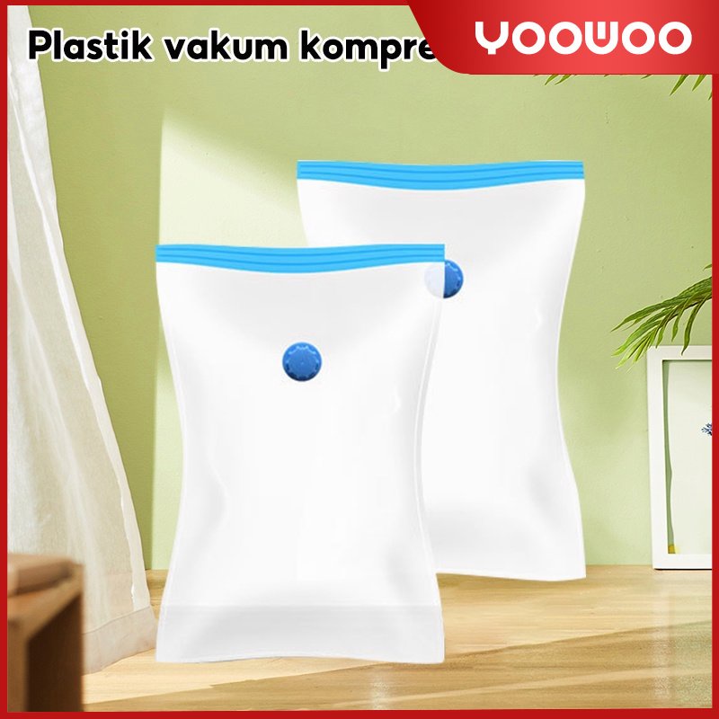 plastik kompresi vakum / plastik penyimpanan selimut / pouch perjalanan / plastik penyimpanan