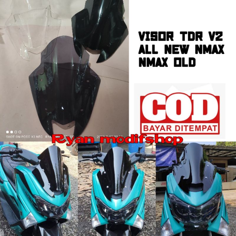 VISOR TDR NMAX VERSI 2 FULL JENONG VISOR NMAX TDR WIENDSHIEL ALL MEE NMAX 2020 2021 MODEL TDR 4 MILI