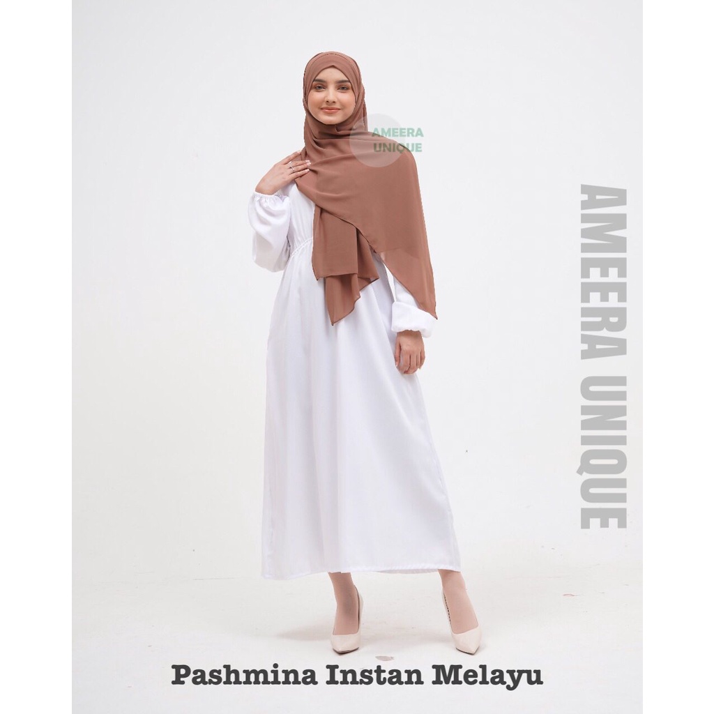 Pashmina Tali Melayu Bando Malay Ceruty Baby Doll Premium Original  75x175