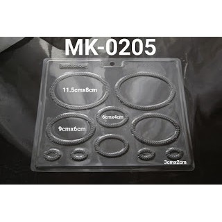 MK-0205 Cetakan mika pigura frame plat oval
