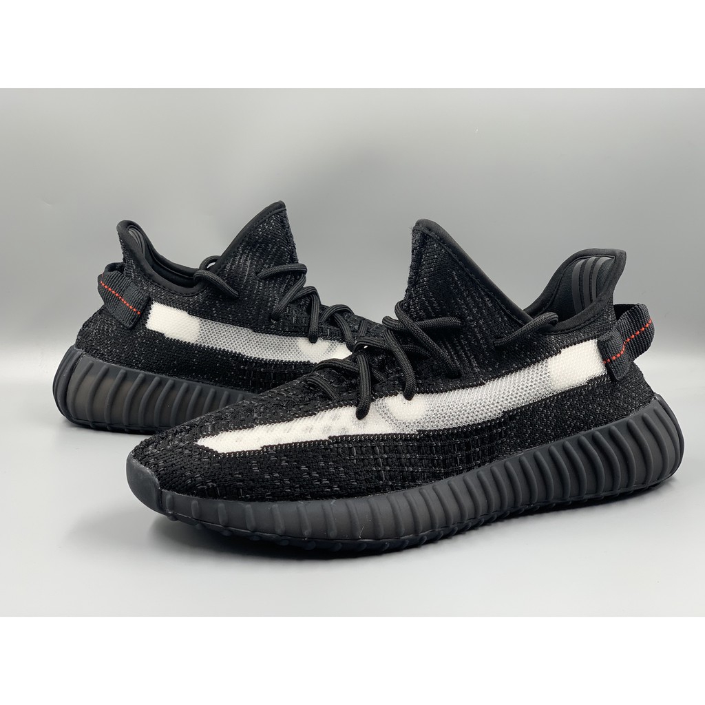 yeezys 350 v2 black and white