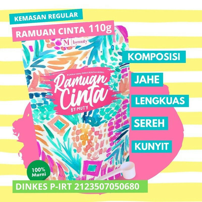 (Makassar) RAMUAN CINTA BY MUTI 110 gram (Siap Seduh ) untuk diet / pelangsing herbal
